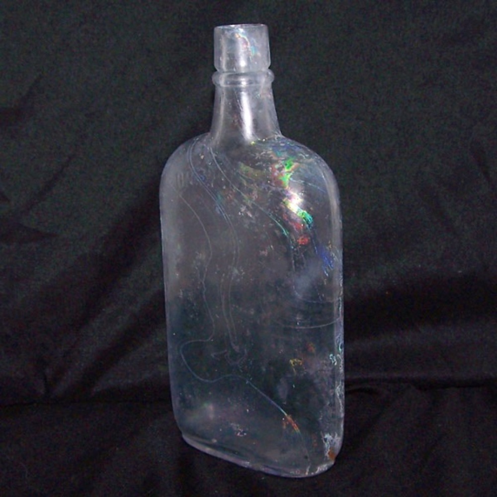 VTG One Pint Hand Blown Bottle